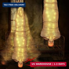 68" Halloween Hanging Cocoon Corpse Prop Sound Activated Scary Animated