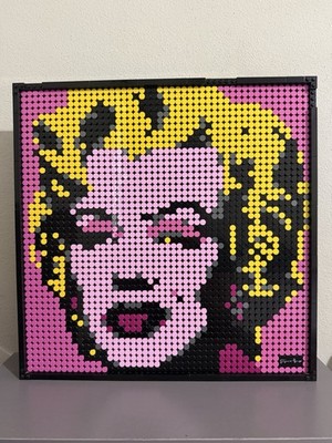 LEGO Art: Andy Warhol's Marilyn Monroe Built (No Box) #31197