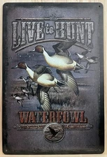 Mancave Fowl Decorative Metal Wall Sign 12" x 8"