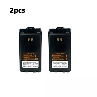 2X BP-280 2600mAh Replacement Battery for IC-F1000 IC-F2000 IC-F2000D Radio