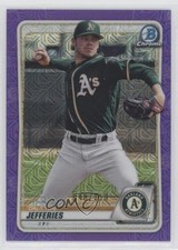 2020 Bowman Chrome Mega Box Purple Mojo Refractor 48/250 Daulton Jefferies 00gy