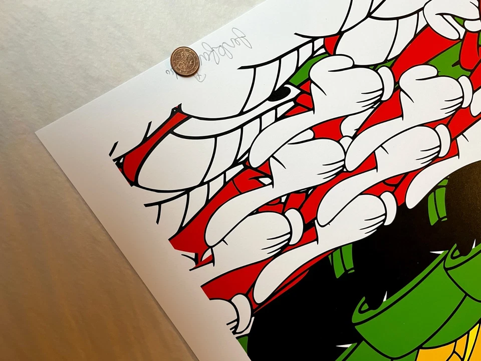 JERKFACE | Greetings Jerklings (2014) • Signed / Numbered • Rare LE Screenprint - Bild 3 von 4