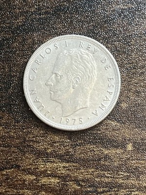 1975 Spain 5 Five Ptas Actual Coin TB5995*
