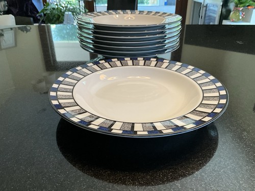 Eight Tognana Athena Salad / Soup Bowls 8-7/8” Made In Italy, Excellent - Picture 4 of 5