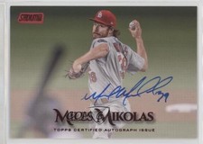2019 Topps Stadium Club Red Foil 21/50 Miles Mikolas #SCA-MM Auto 0t2