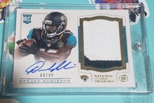 DENARD ROBINSON Rookie Patch Autograph Card #/49- 2013 Panini National Treasures. rookie card picture