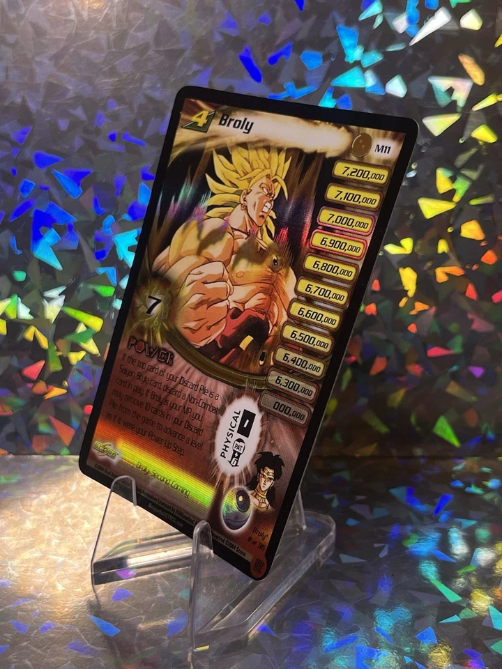 DBZ CCG BROLY SECOND COMING  PROMO BROLY LV4 M11 ULTRA RARE FOIL LP - Image 4 of 4