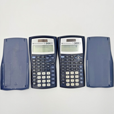 2x Texas Instruments Scientific Calculator TI-30X IIS w/Covers Tested/Works