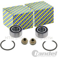 2X SNR RADLAGER-SATZ Vorne Hinten Passend FÜR Alfa Romeo 156 Fiat Bravo Stilo