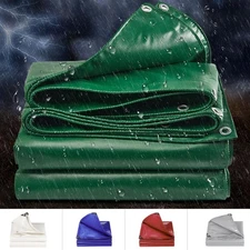 22 Mil Extra Heavy Tarps Waterproof Tarpaulin Patio Ground Tarp Shade Tent Cover