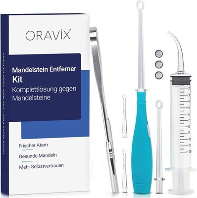 ORAVIX Tonsillenstein Entferner Set - Einfach Mandelsteine Entfernen, Zahnpflege