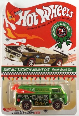 HOT WHEELS RLC CLUB EXCLUSIVE 2003 HOLIDAY CAR GREEN BEACH BOMB TOO