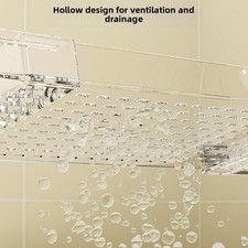 Acrylic Telescoping Bathtub Tray Shelf Adjustable Organizer for Small Spaces