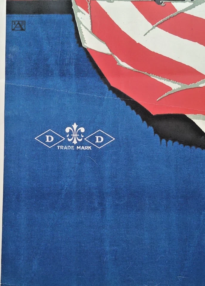 Póster patriótico calidad museo Primera Guerra Mundial 42X30" Latham Litho J. C. Leyendecker ÁGUILA Foto 2 de 4