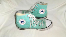 VTG GREEN CHUCK TAYLOR CONVERSE HIGH TOP TENNIS SHOES SNEAKERS SZ 8W OR 6M