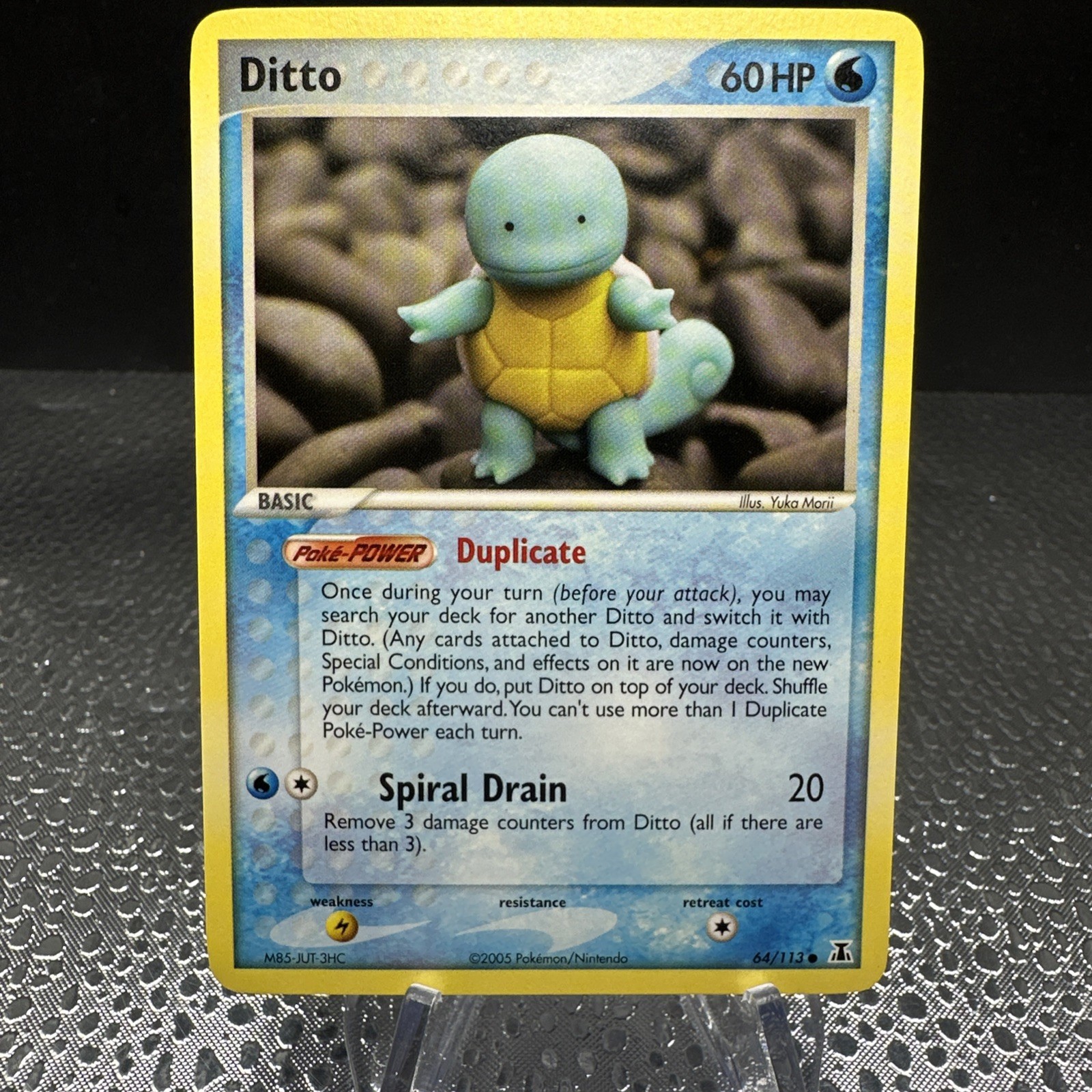 2005 Pokemon Ex Delta Species Ditto (Squirtle) 64/113 NM
