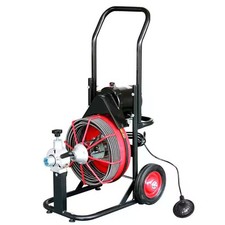 Drain Cleaner Drum Machine Pipe Dredge Sewer 75FT x 3/8 Inch Auger Snake Cleanin