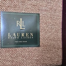 NEW Ralph Lauren Brittany Tweed Wool Velvet Trim Set Of 2 King Pillow Shams