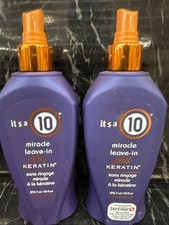 2x IT's A 10 MIRACLE LEAVE IN PLUS KERATIN 10 Fl oz NEW