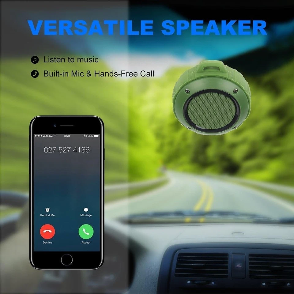 Kunodi Outdoor Waterproof Bluetooth Speaker Wireless Portable Mini Travel Spe... - Image 2 of 4