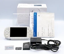 SONY PSP-3000 Console White Complete in Box Region Free w/4GB - Very Good