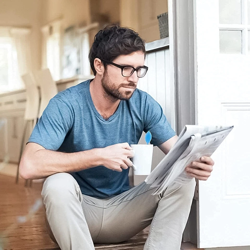 Infusores de té de silicona - Paquete de 2, filtro de té de hojas sueltas de malla fina - verde, azul Foto 4 de 4