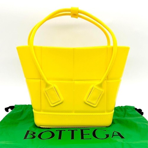 Bottega Veneta Arco Rubber Tote Bag Yellow