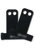 WOD Nation Barbell Gymnastics Grips,Kettlebells, Gymnastic Rings (Black - Small)