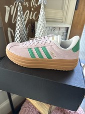 Adidas VL Court Bold Size 6 Women  s Athletic Sneakers Pink/Green JP6916