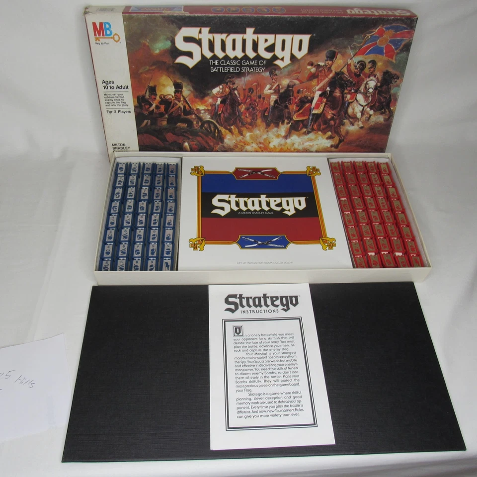 Stratego 1986 Complete Board Game Milton Bradley - Image 2 of 4