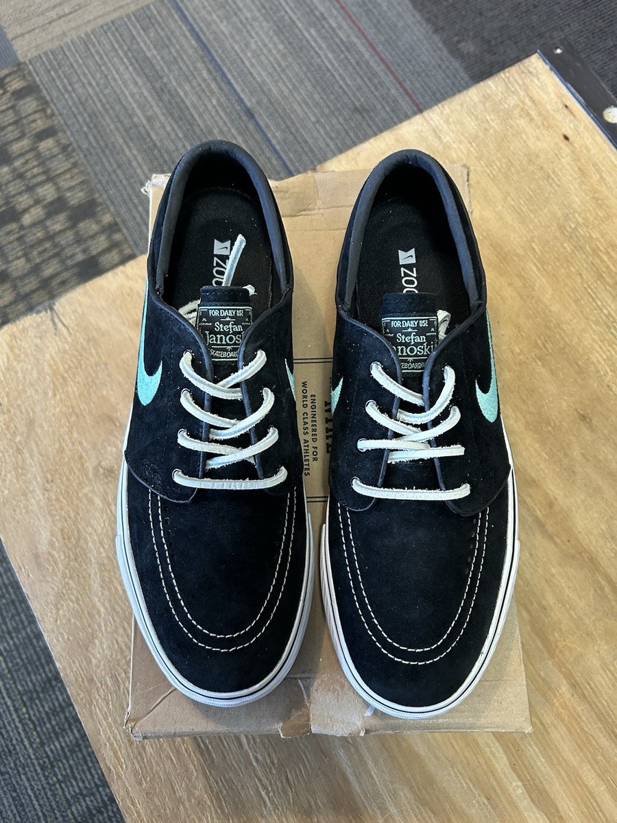 Nike SB Zoom Stefan Janoski Black/Mint Tiffany Blue Color Size 9