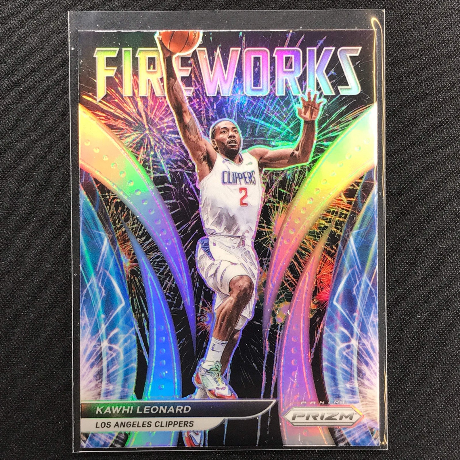 2021-22 Prizm KAWHI LEONARD Fireworks Silver #7