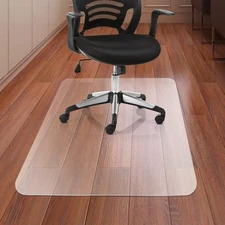 Kuyal Office Chair Mat for Hardwood Floor, 30'' x 48'' Rectangle Transparent ...