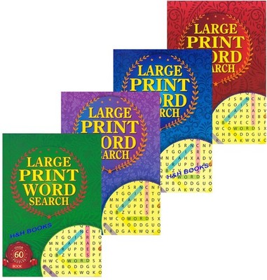 4 x A5 WordSearch Puzzle Books Word search Book LARGE PRINT SPECIAL EDITION