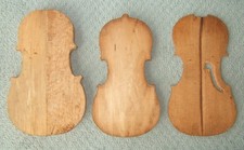 Vintage Wood Violin Fiddle Forms Lot - Different Thicknesses