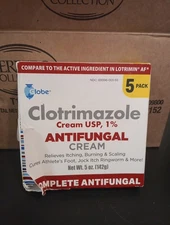 (5 pack) Anti-Fungal Cream Cure Athletes Foot Relieves Itching Burning Cracking 