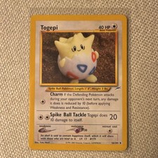 Pokémon Togepi Neo Destiny Uncommon Regular 56/105 40 HP Pokémon TCG on eBay