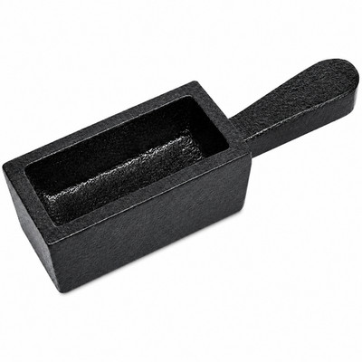 80 Ozt Cast Iron Loaf Bar Ingot Mold With Handle Melting Gold Silver Copper Scra