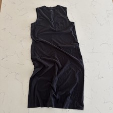 Everlane Weekend Tank Maxi Dress Size XL Black 100% Cotton Sleeveless Womens