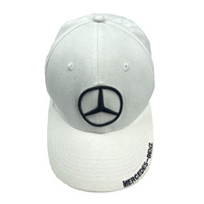 Mercedes Benz Strapback Hat White Logo Cap Adjustable Adult VTG Promo Vintage