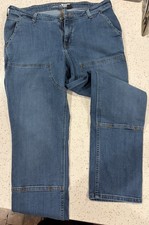 Carhartt Relaxed Fit Jeans WOMENS Blue Medium Wash Denim - 14