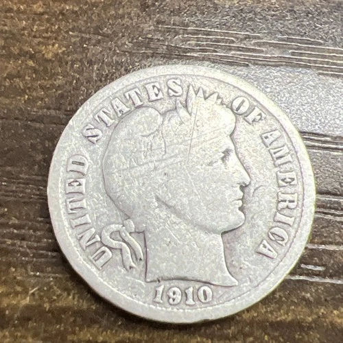 1910 Barber Dime Good Coin Complete Your Set Actual Coin Checkout All My Dimes
