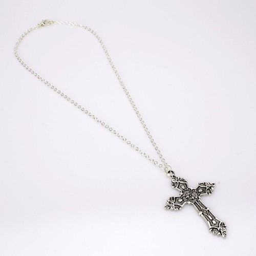 Vintage Crosses Chain Necklace Goth Jewelry Accessories for Women Men - Picture 4 of 8