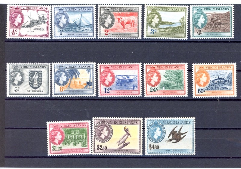 BRITISH VIRGIN ISLANDS--Complete Set Scott #115-#127