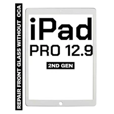 iPad Pro 12.9 (2nd Gen) Front Glass (White-Glass Separation Req.)