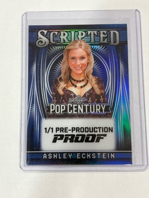 ASHLEY ECKSTEIN 2025 Leaf Pop Century Pre Production Proof #d 1/1 Blue