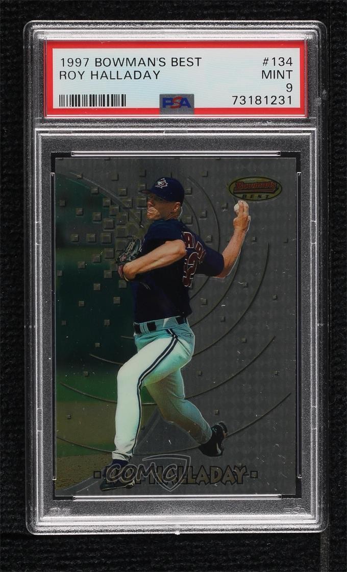 1997 Bowman's Best Roy Halladay #134 PSA 9 MINT Rookie RC HOF 1bi0