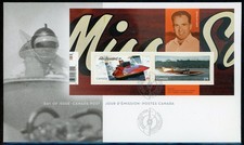 CANADA 2011 MISS SUPERTEST III SOUVENIR SHEET FIRST DAY COVER !! M45