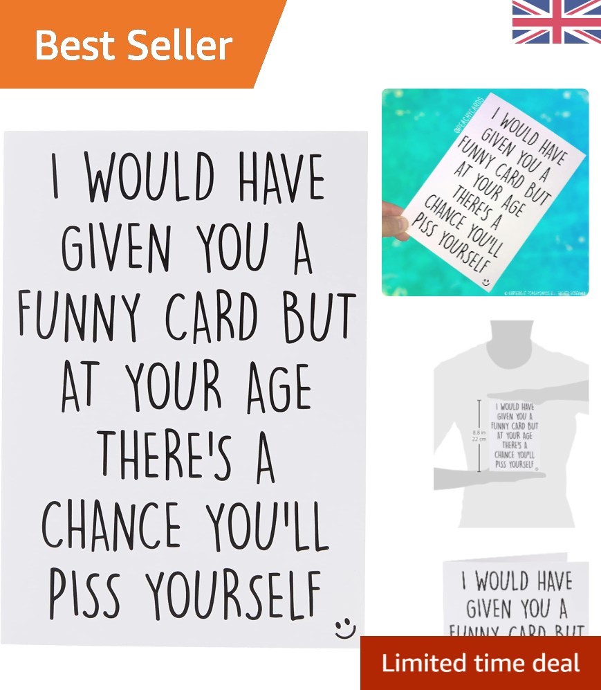 A5 Rude Birthday Card with Envelope - Bring Laughter to 40th-70th Celebrations