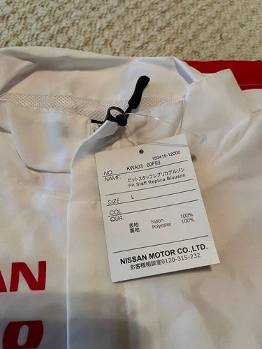 Nissan Nismo Motul Autech Pit Staff Replica Jacket L White Red Black image 6